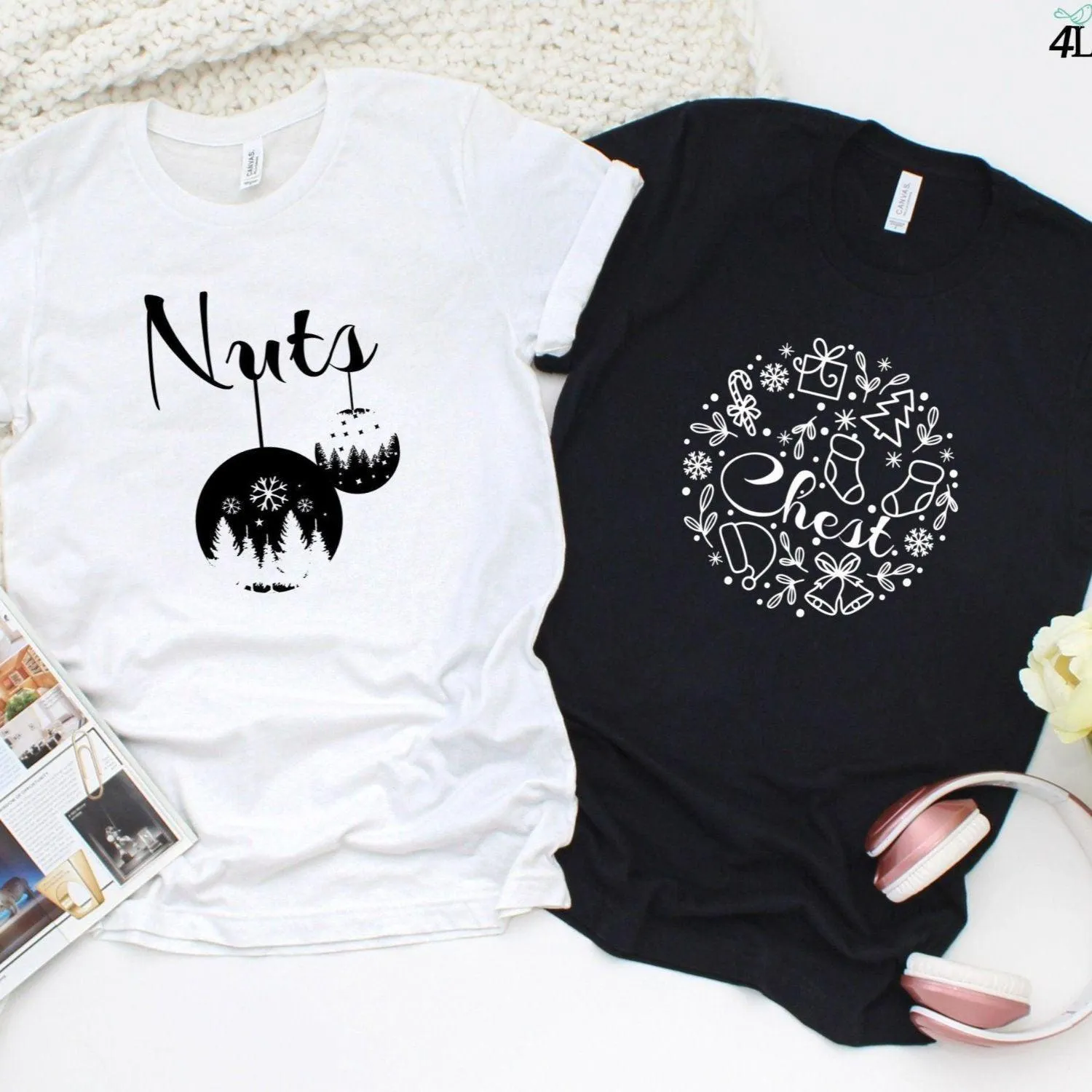 Adorable Nut & Chest Matching Outfits - Ideal Couple's Christmas Gift Set!