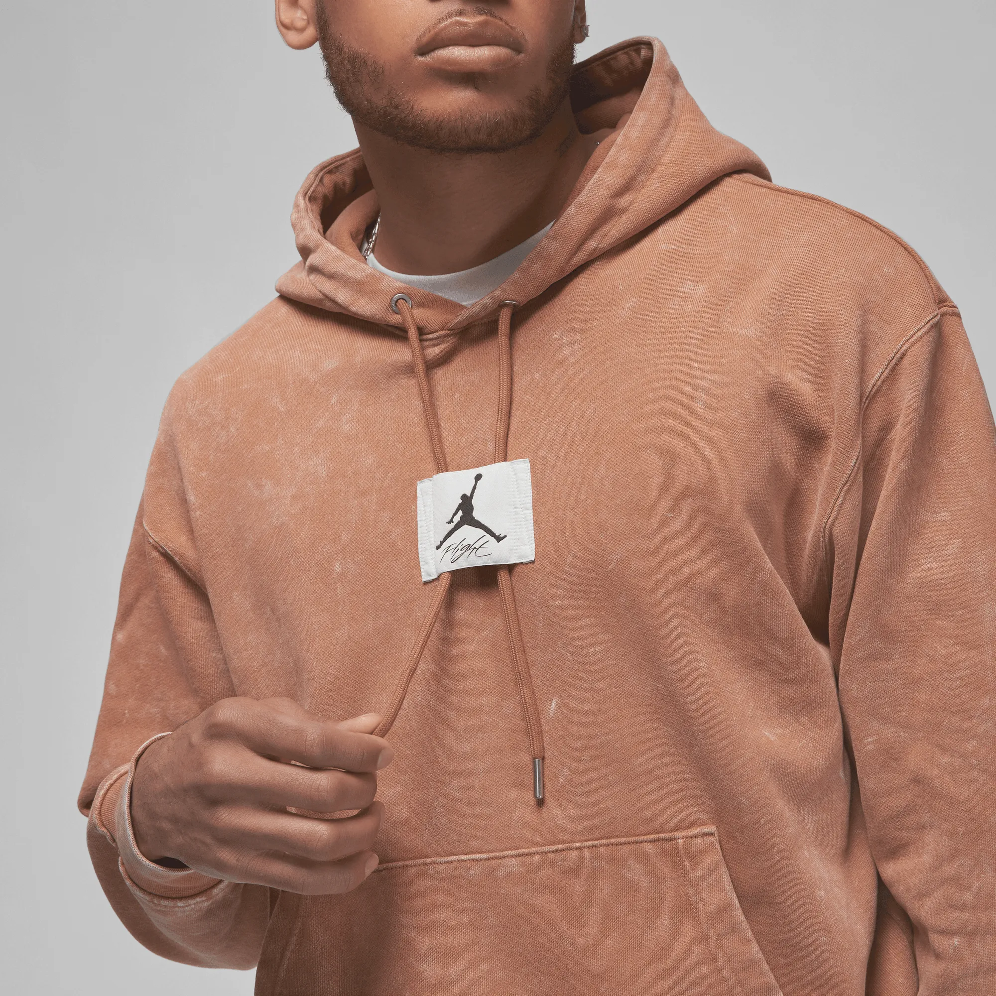 Air Jordan Essentials Washed Brown Fleece Hoodie