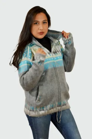 AlpacaChill Blue Heavyweight blue Alpaca blend Hoodie