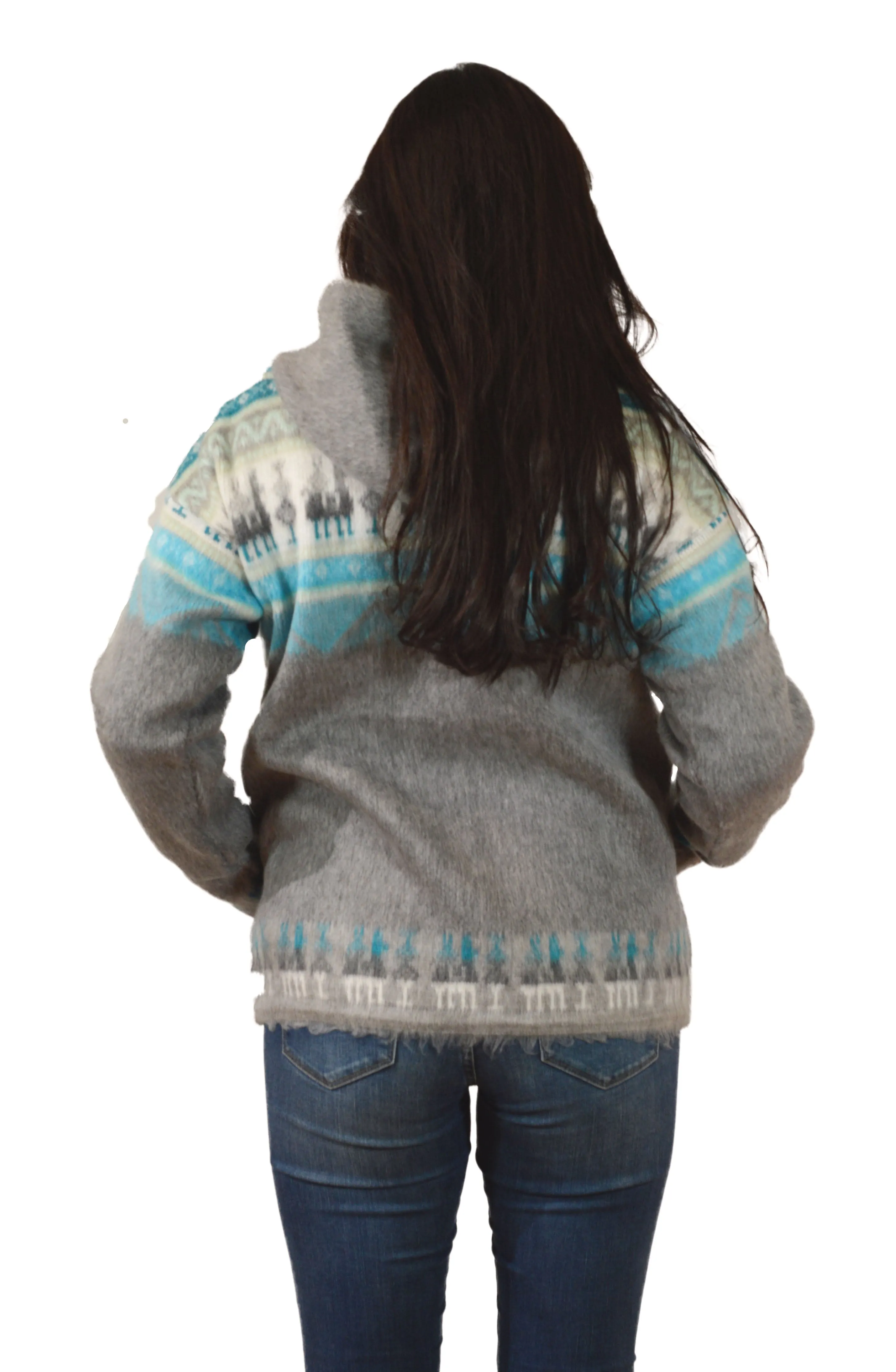 AlpacaChill Blue Heavyweight blue Alpaca blend Hoodie