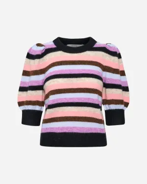 Alpha SS Multi Striped Pullover - Xenon Multi