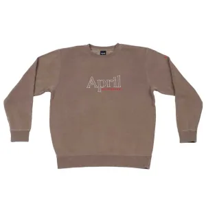 April OG Embroidert Crew - Clay