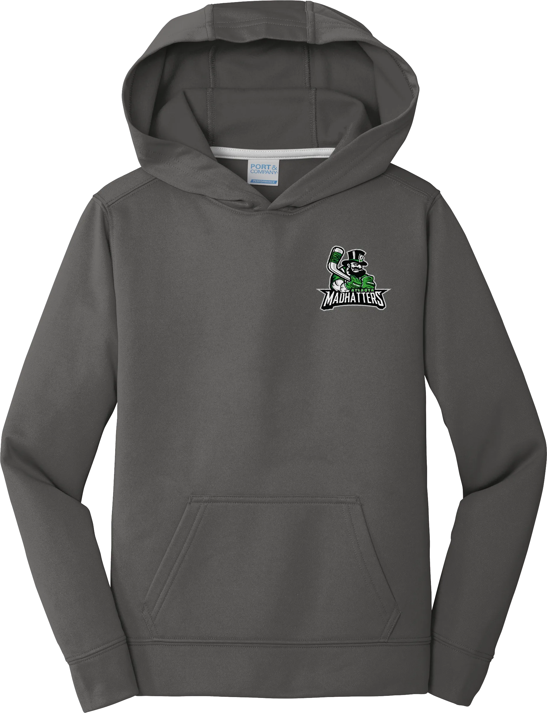 Atlanta Madhatters Youth Performance Fleece Pullover Hooded Sweatshirt