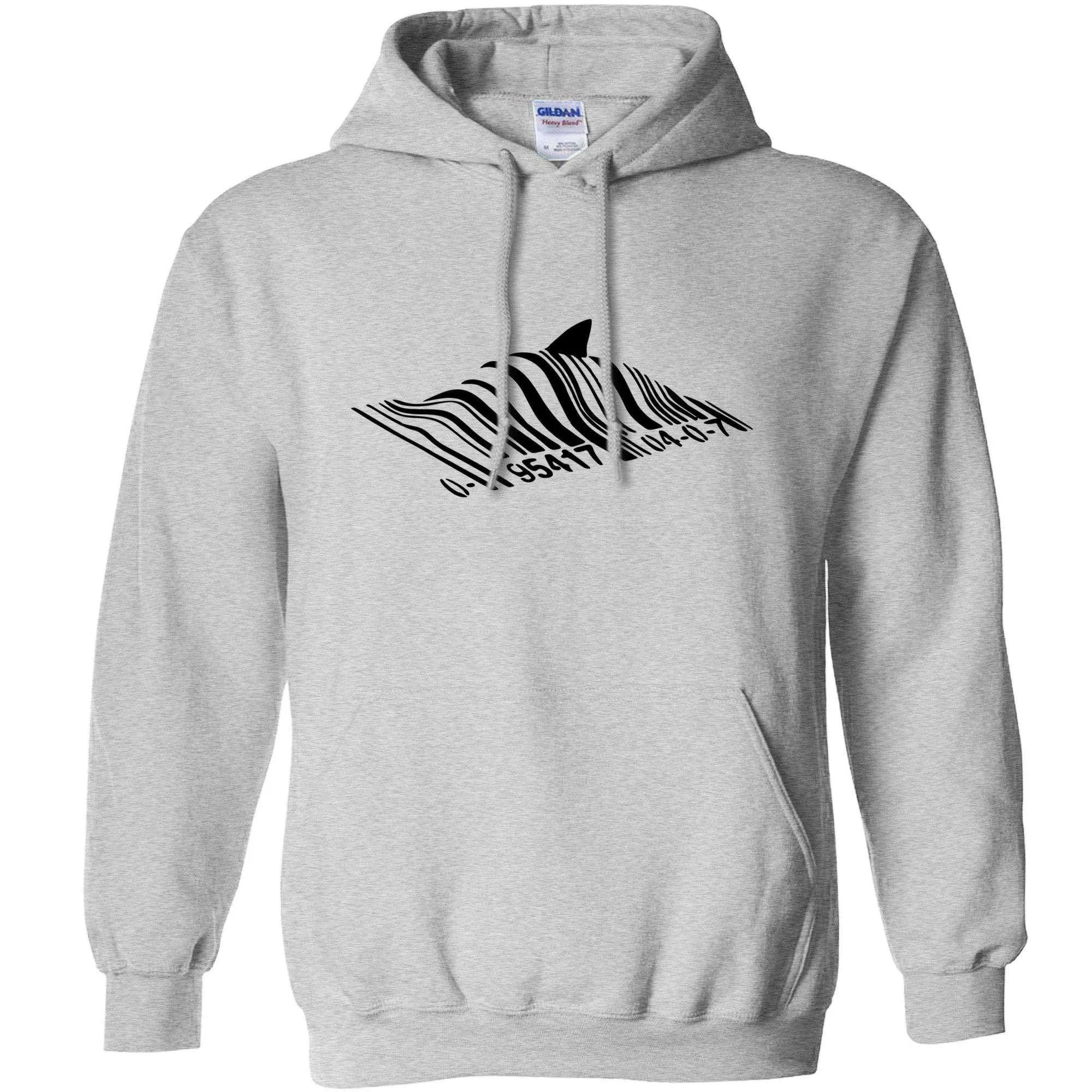 Banksy Barcode Shark Hoodie