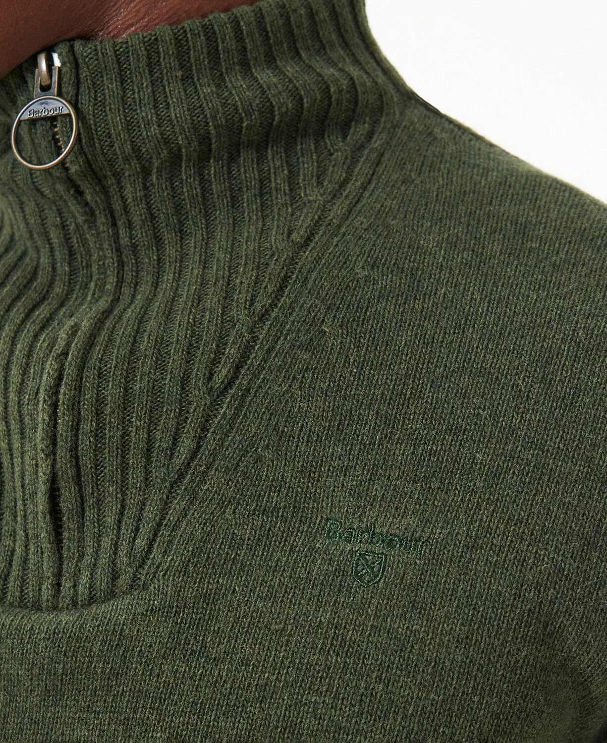 Barbour Essential Lambswool Half Zip Jumper