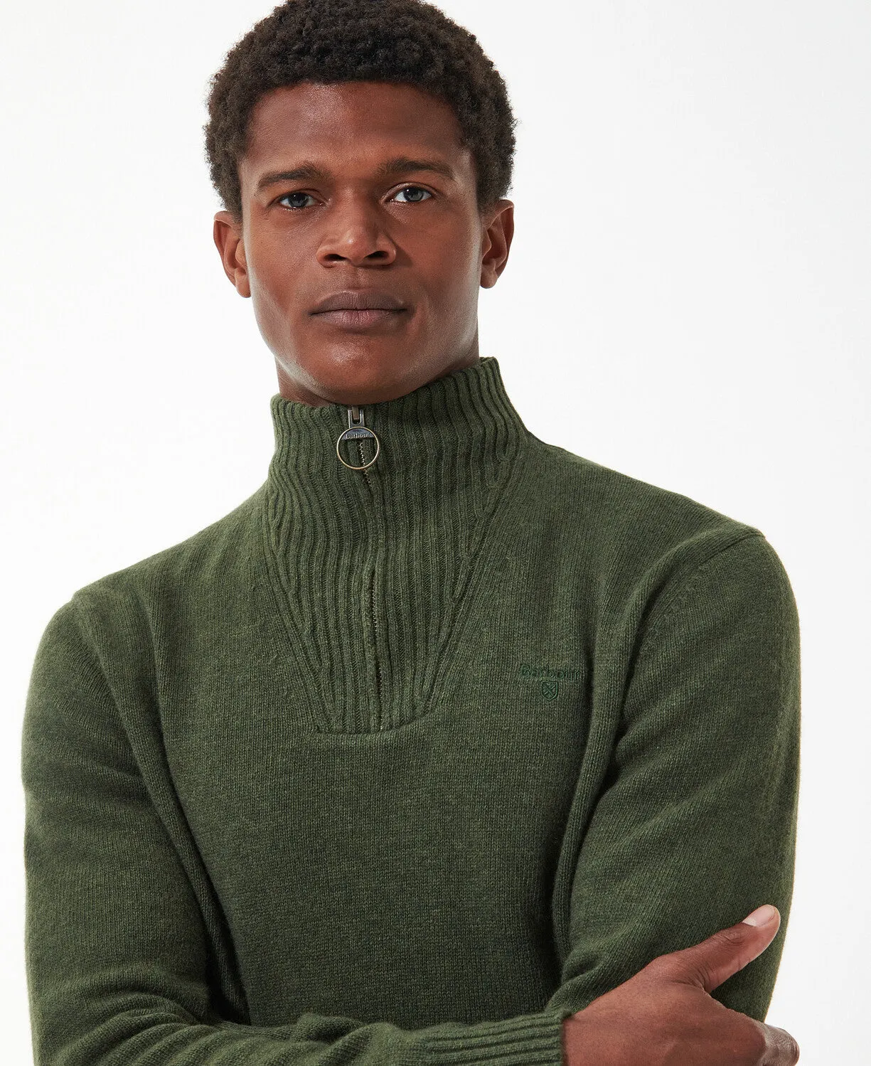 Barbour Essential Lambswool Half Zip Jumper