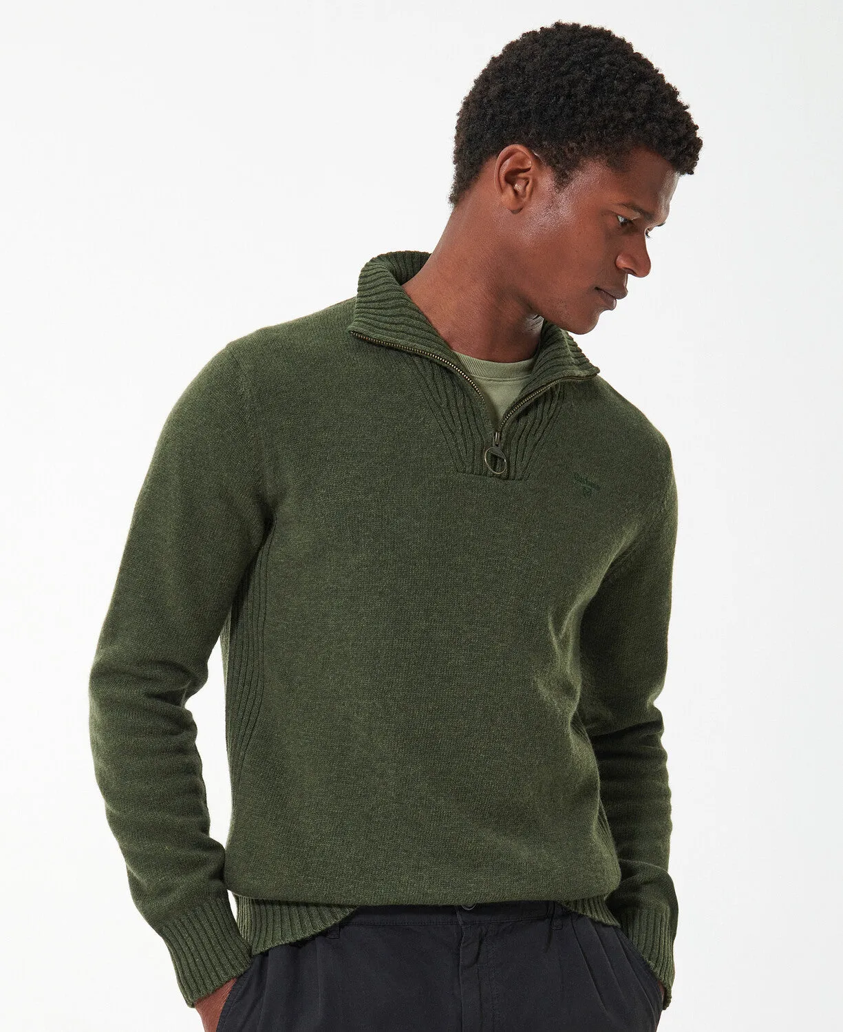 Barbour Essential Lambswool Half Zip Jumper