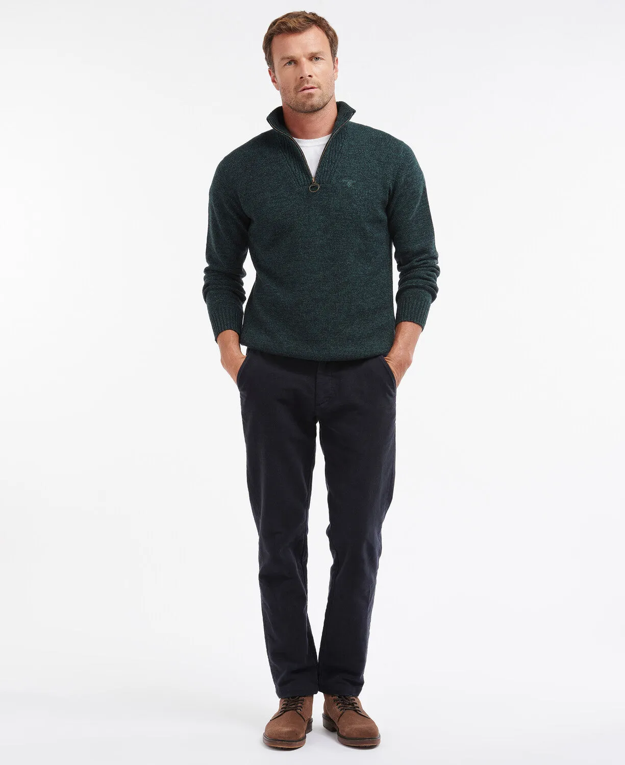 Barbour Essential Lambswool Half Zip Jumper