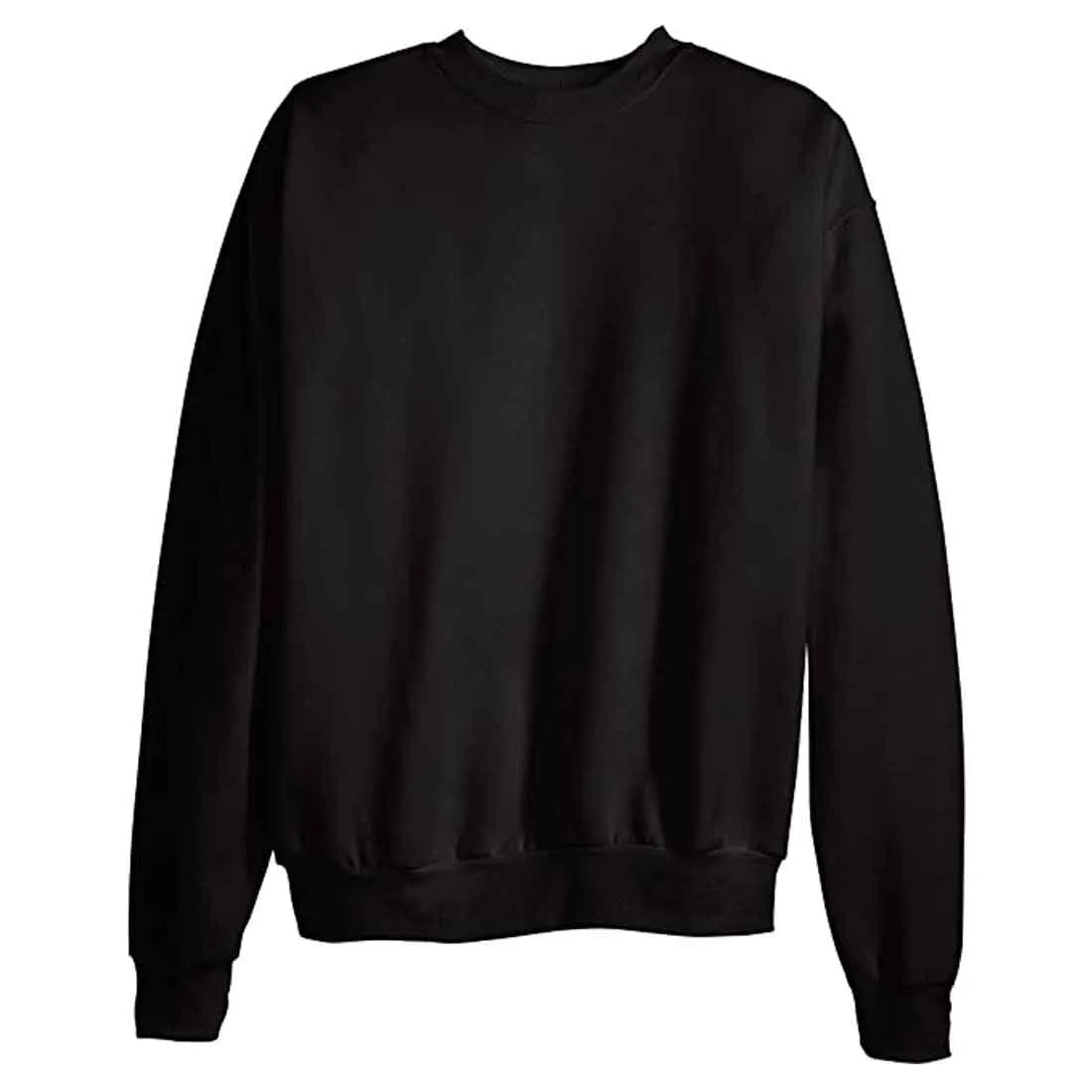 Black Crewneck Sweatshirt for Men Regular Use - Non Stop