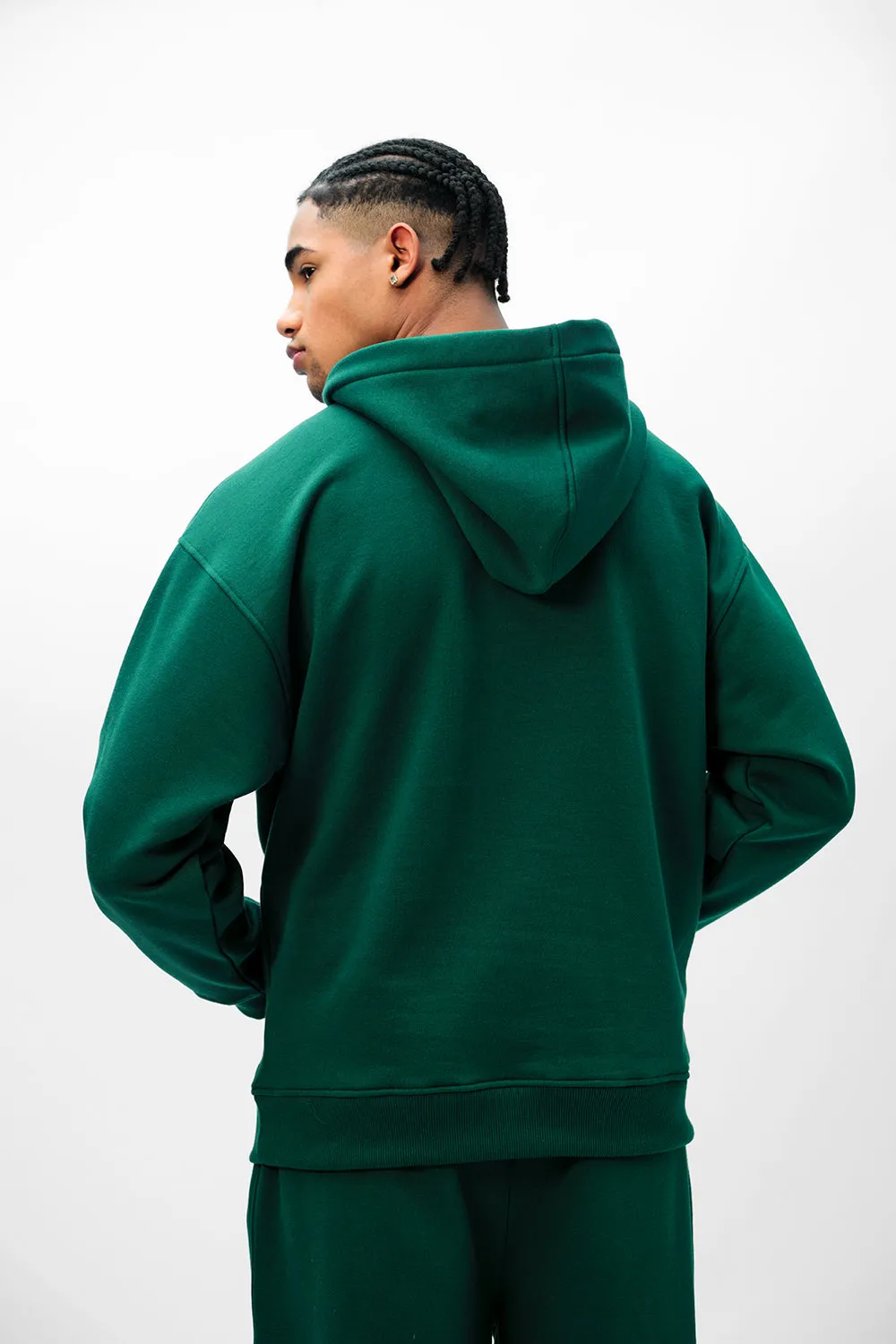 Bottle Green Wear A Hug Oversized Hoodie