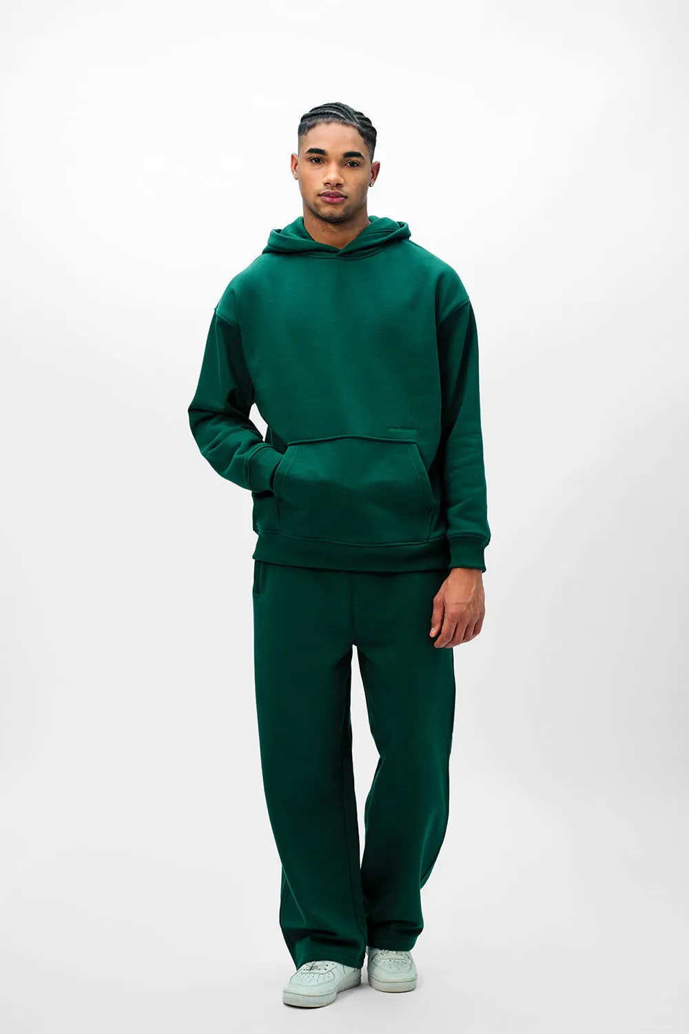 Bottle Green Wear A Hug Oversized Hoodie