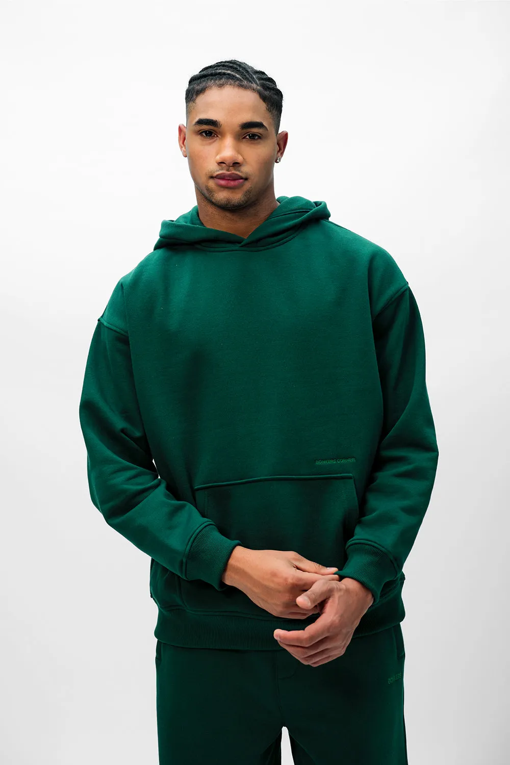 Bottle Green Wear A Hug Oversized Hoodie