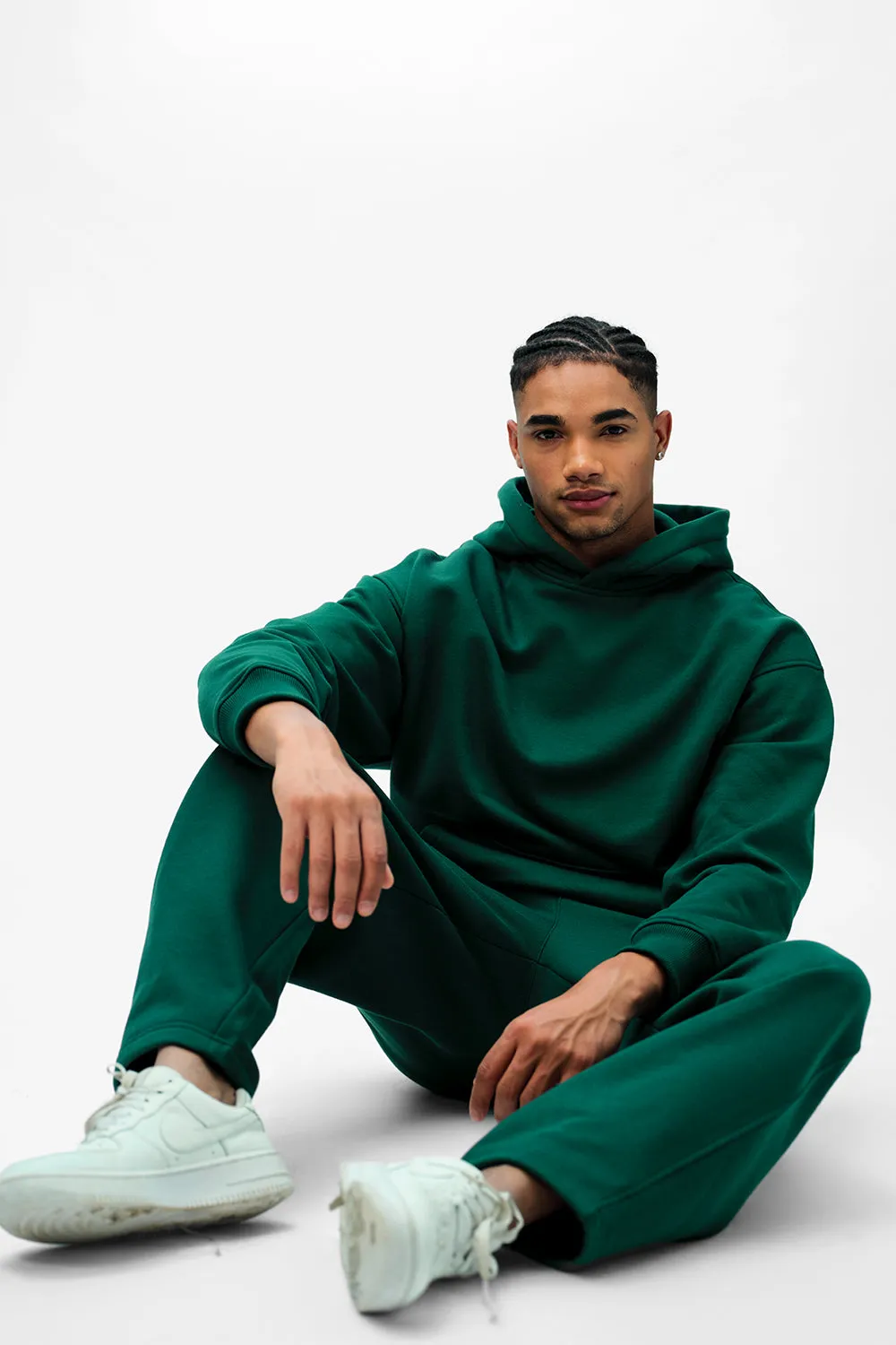 Bottle Green Wear A Hug Oversized Hoodie