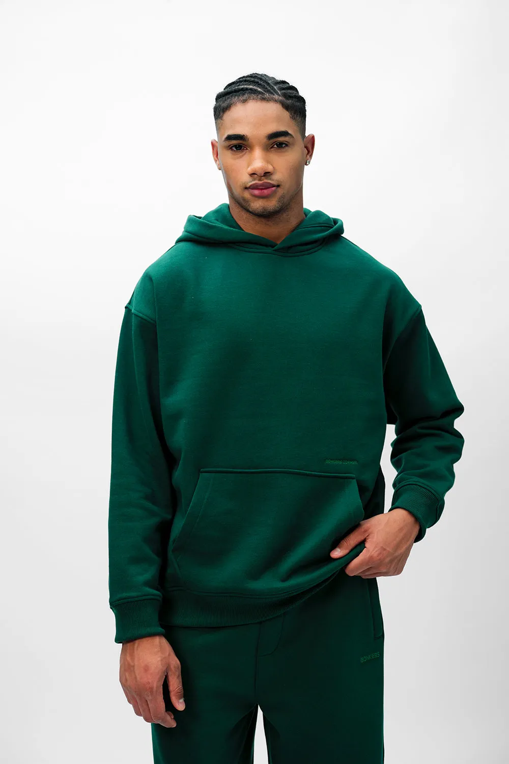 Bottle Green Wear A Hug Oversized Hoodie