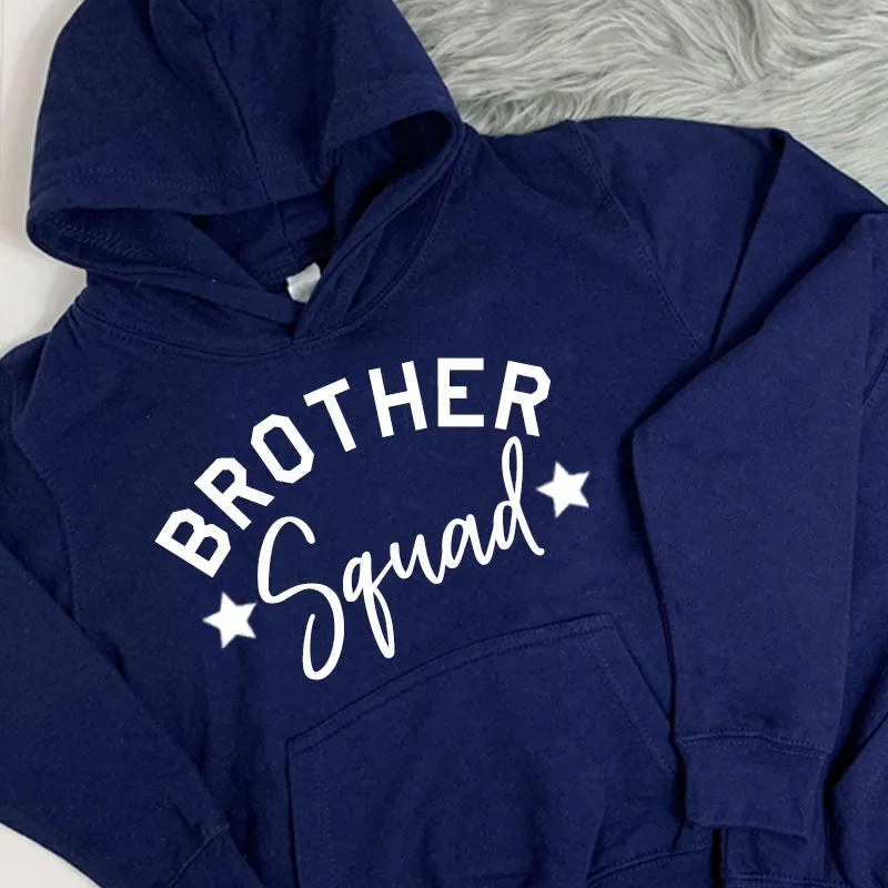 Brother Squad Star Hoodies Navy 99