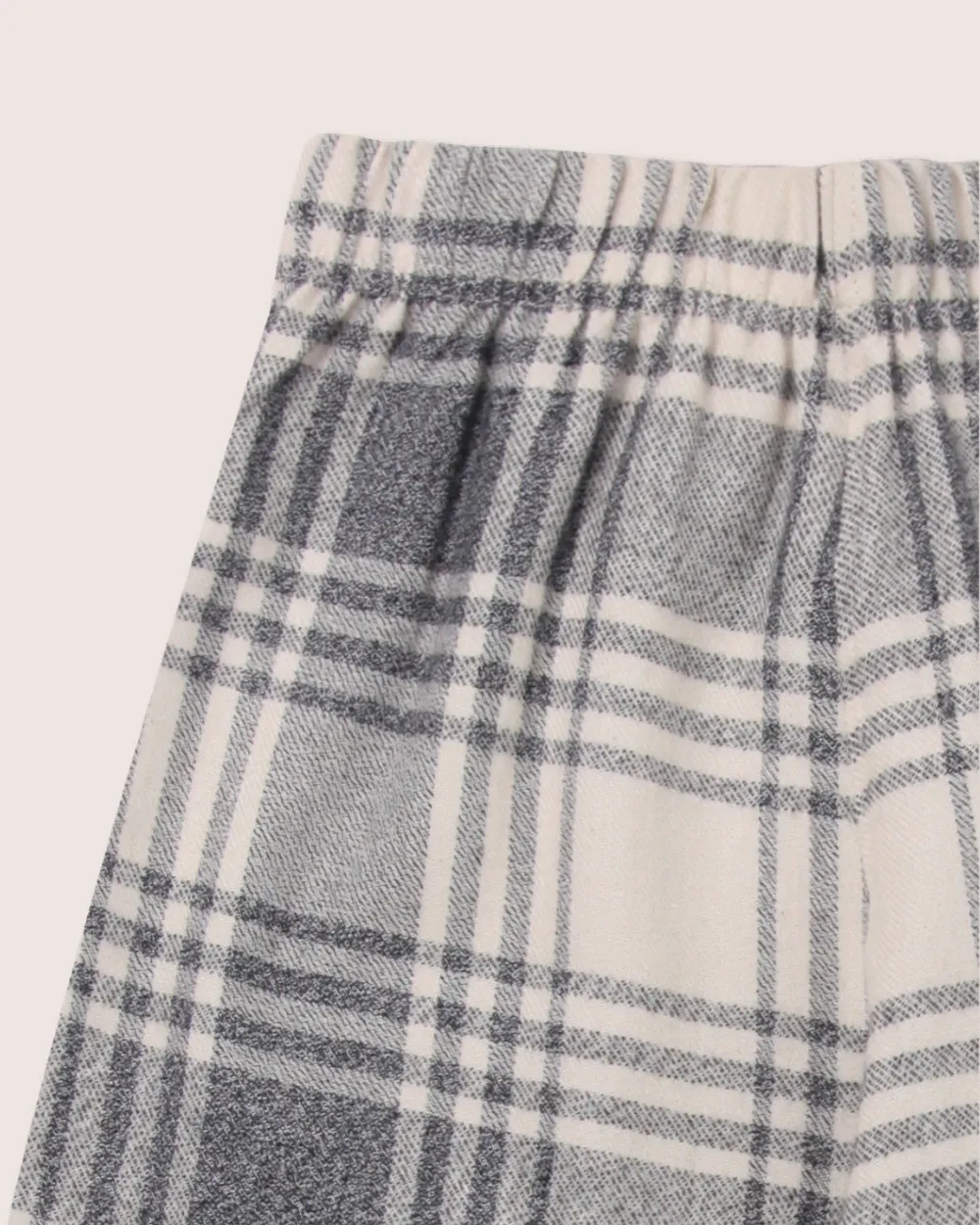 Brushed Check Trousers