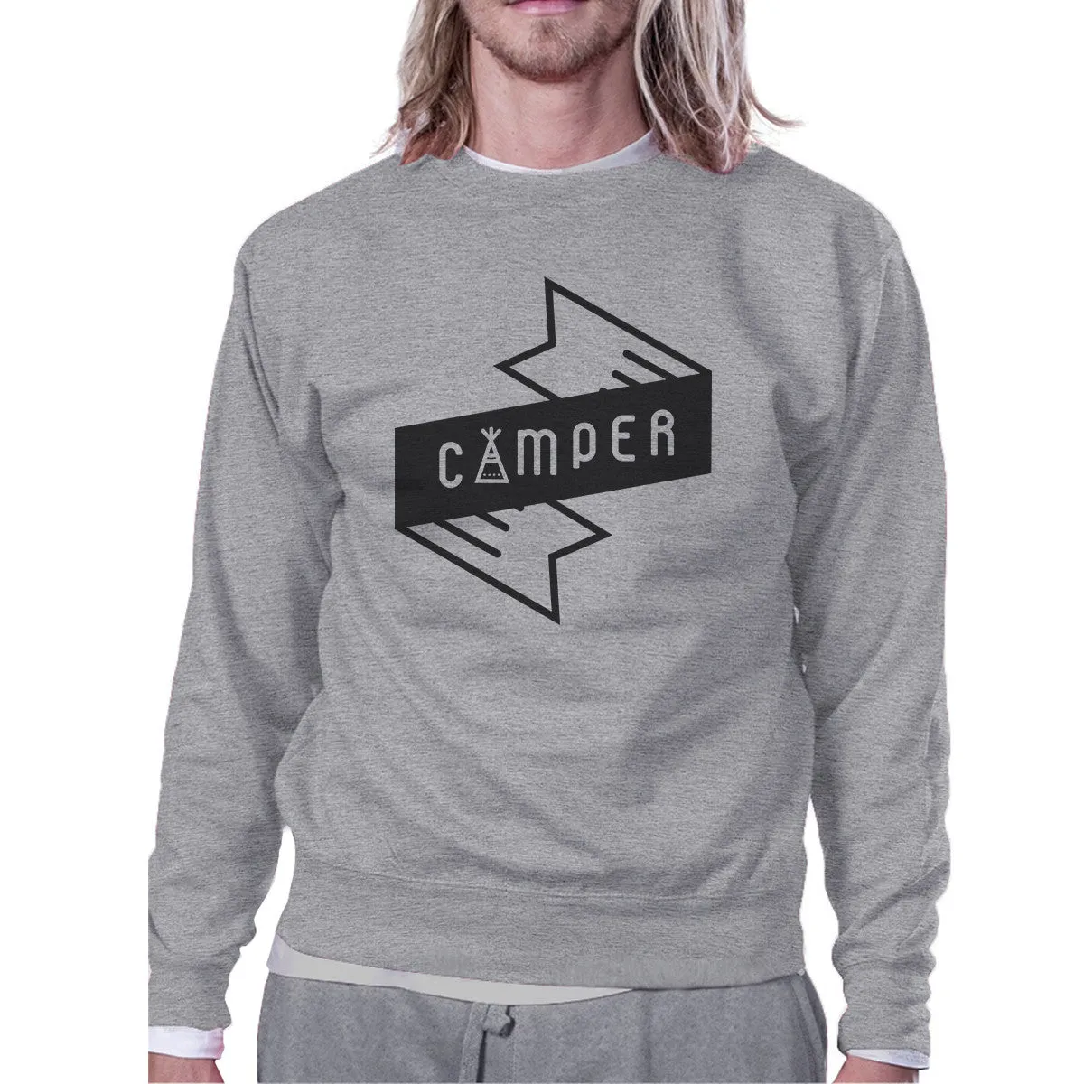 Camper Grey Sweatshirt Cute Graphic Pullover Sweatshirt Gift Ideas