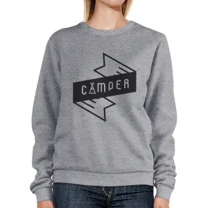 Camper Grey Sweatshirt Cute Graphic Pullover Sweatshirt Gift Ideas