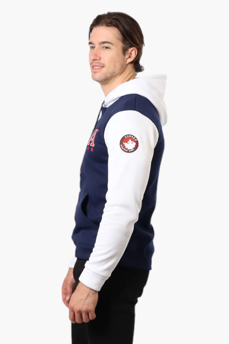 Canada Weather Gear Colour Block Hoodie - Navy