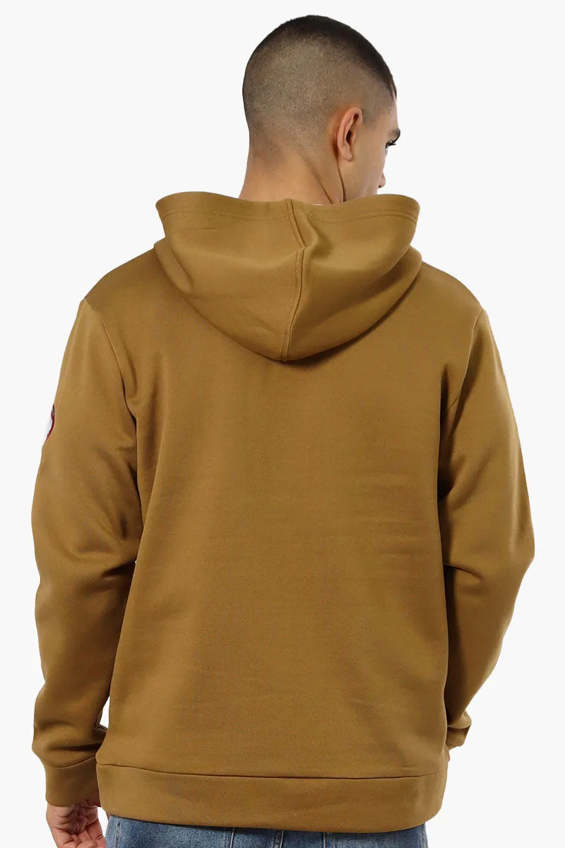 Canada Weather Gear Logo Zipper Detail Hoodie - Brown