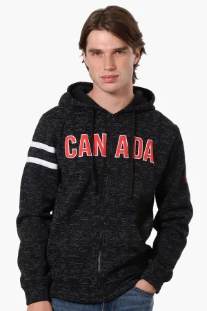 Canada Weather Gear Sleeve Stripe Zip Up Hoodie - Black