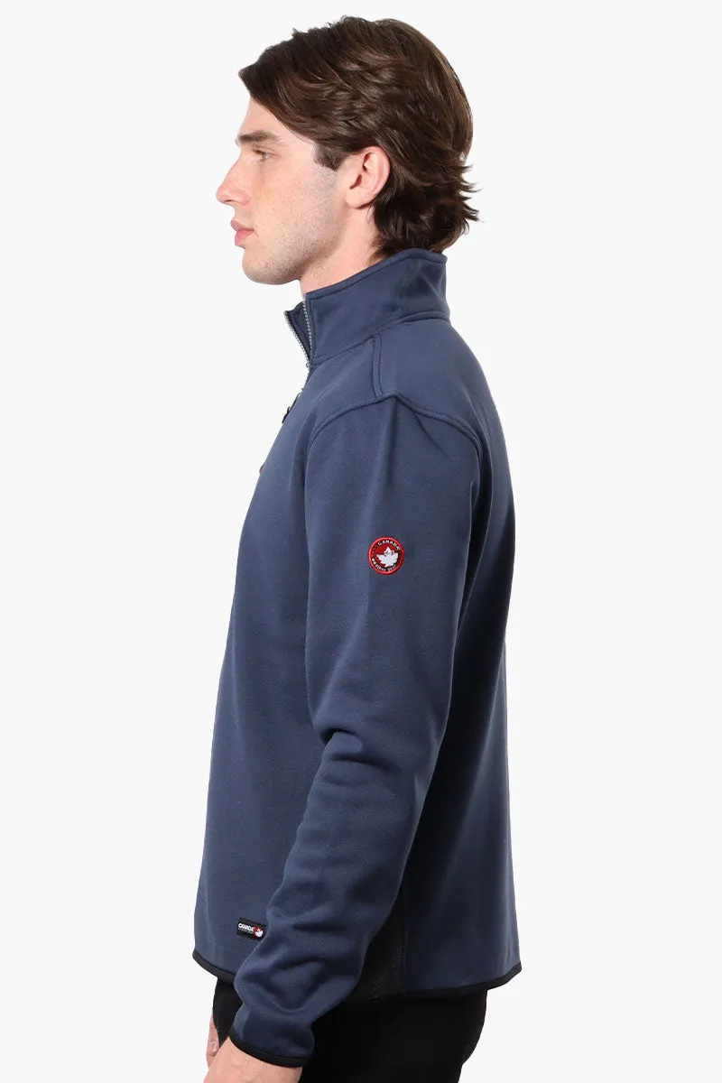 Canada Weather Gear Solid Half Zip Sweatshirt - Navy