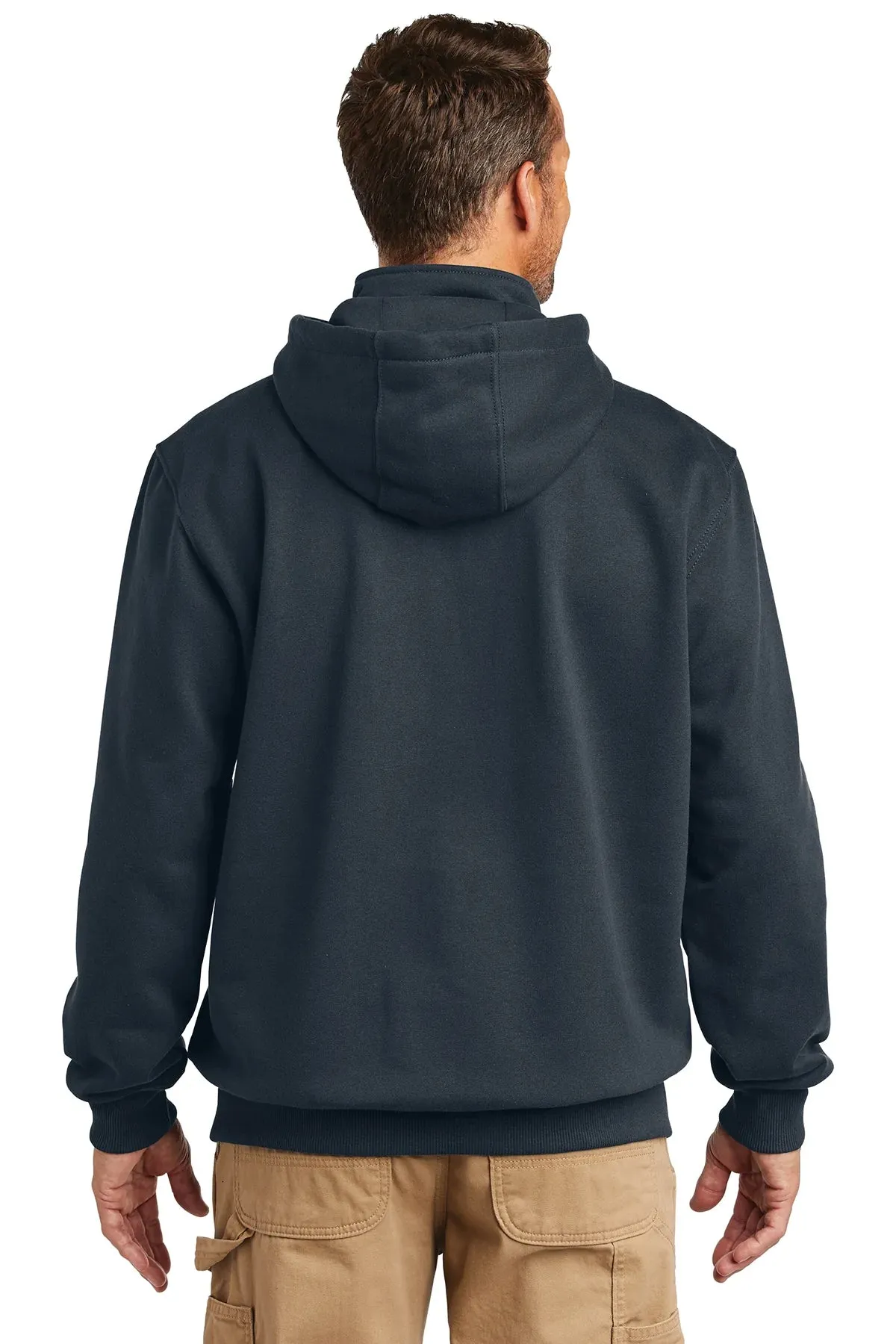 Carhartt Rain Defender Paxton Zip Custom Sweatshirts, New Navy