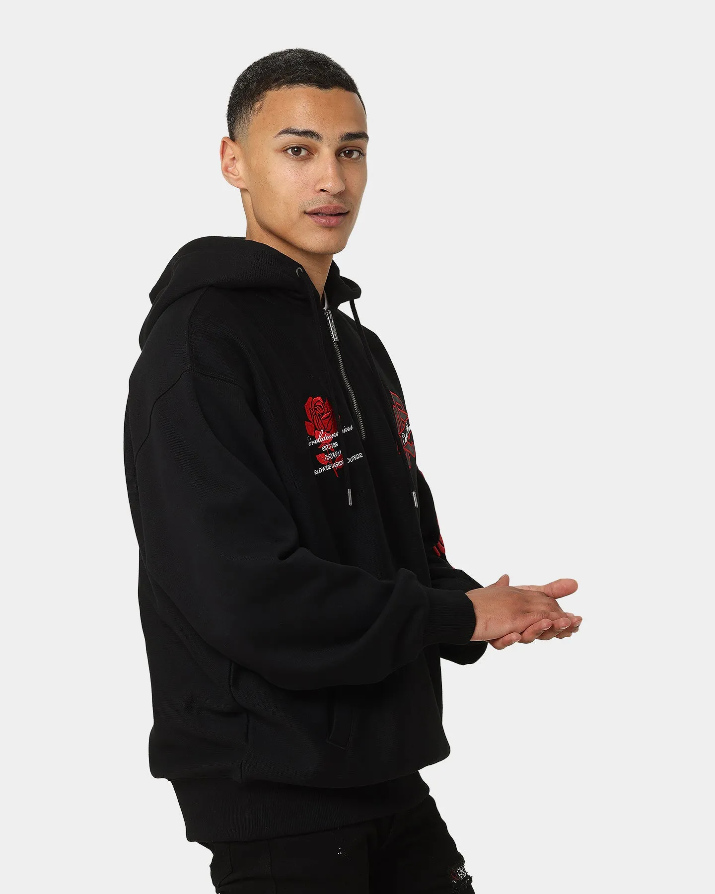 Carré Team Paris 3/4 ZIp Hoodie Black