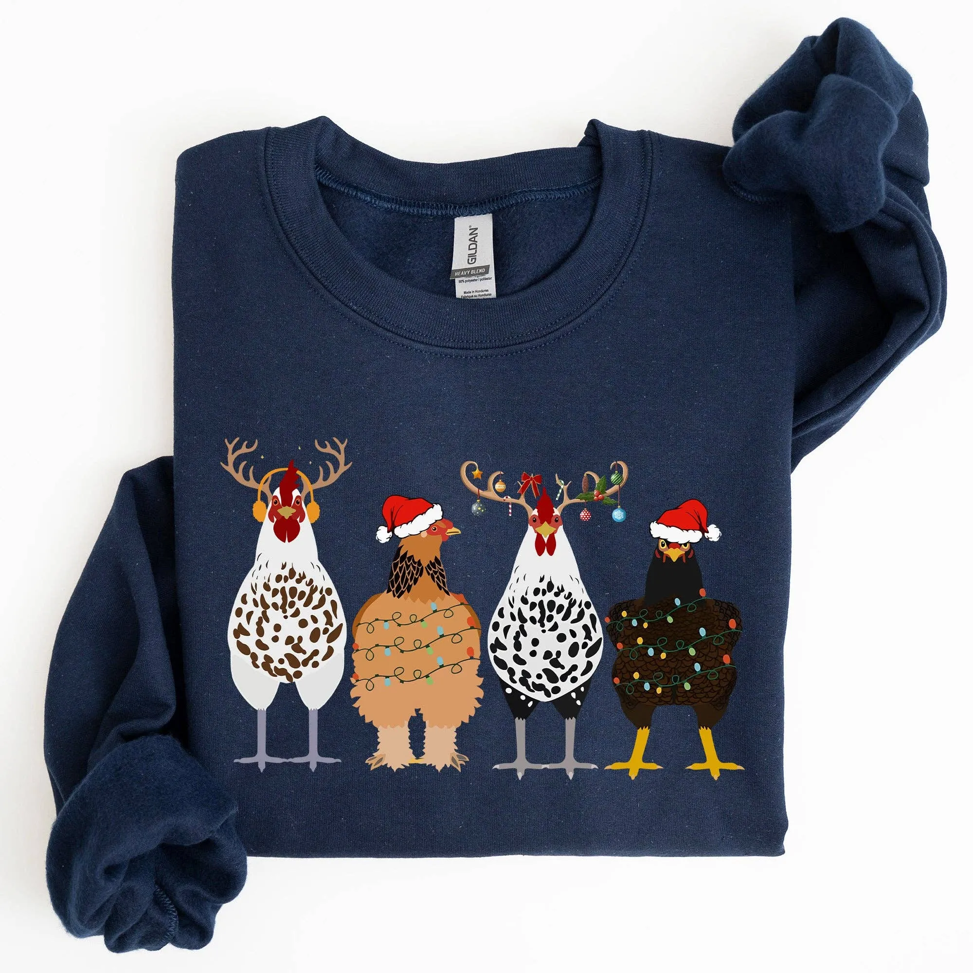 Chickens In A Row, Farm Life, Sweatshirt