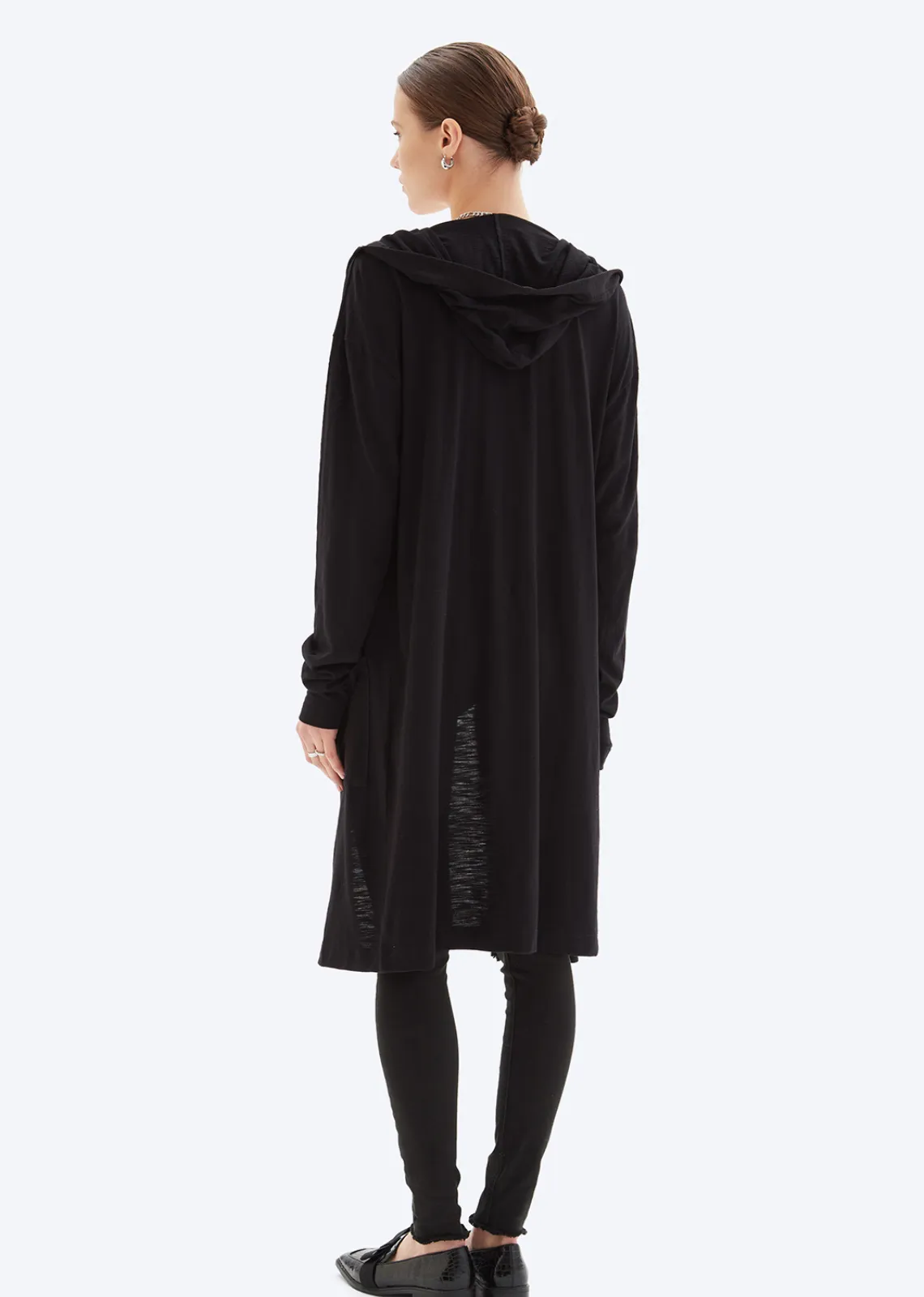 CHRLDR Valery- Hooded Cardigan- Black