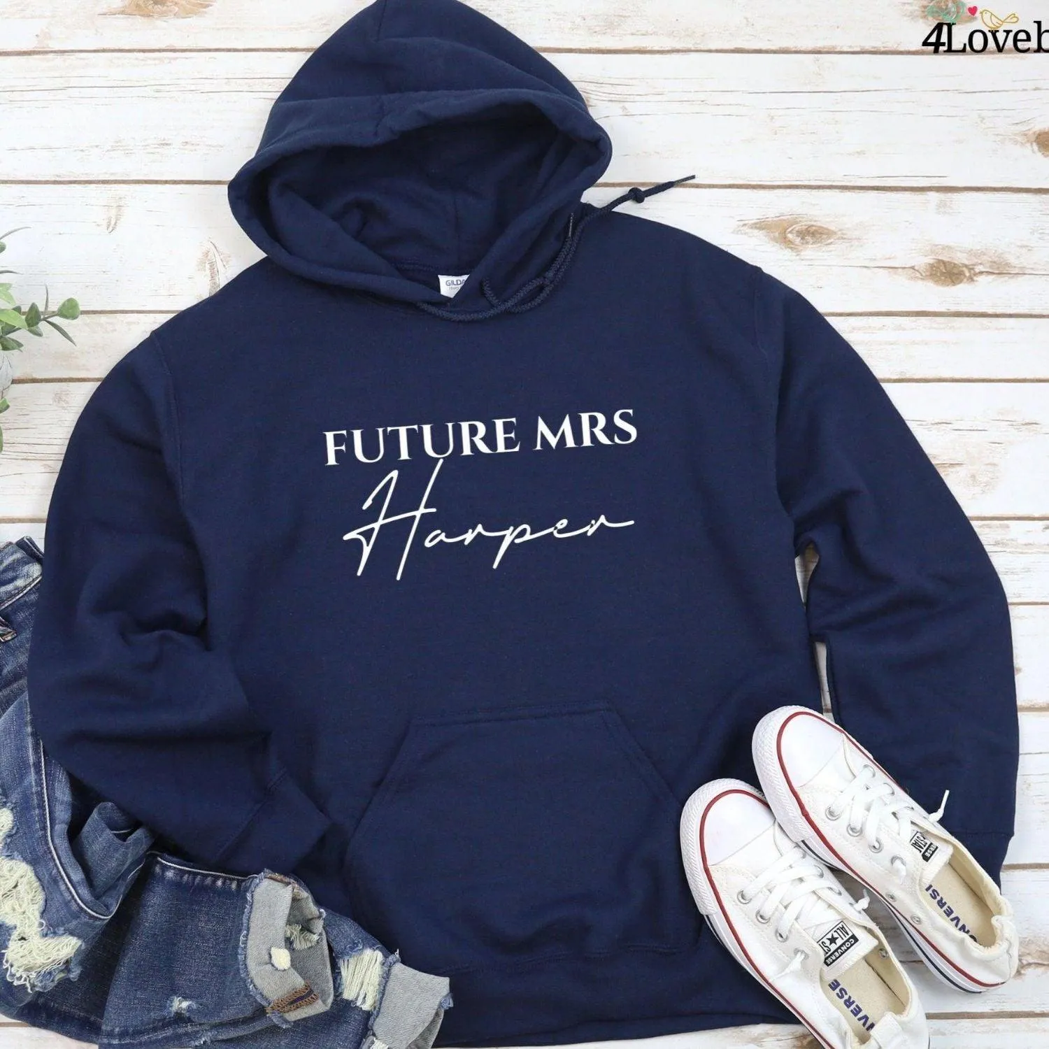 Custom Matching Outfits: Lucky Mr [Last Name] & Future Mrs [Last Name] - Ideal Couple's Engagement Present - Honeymoon Wear