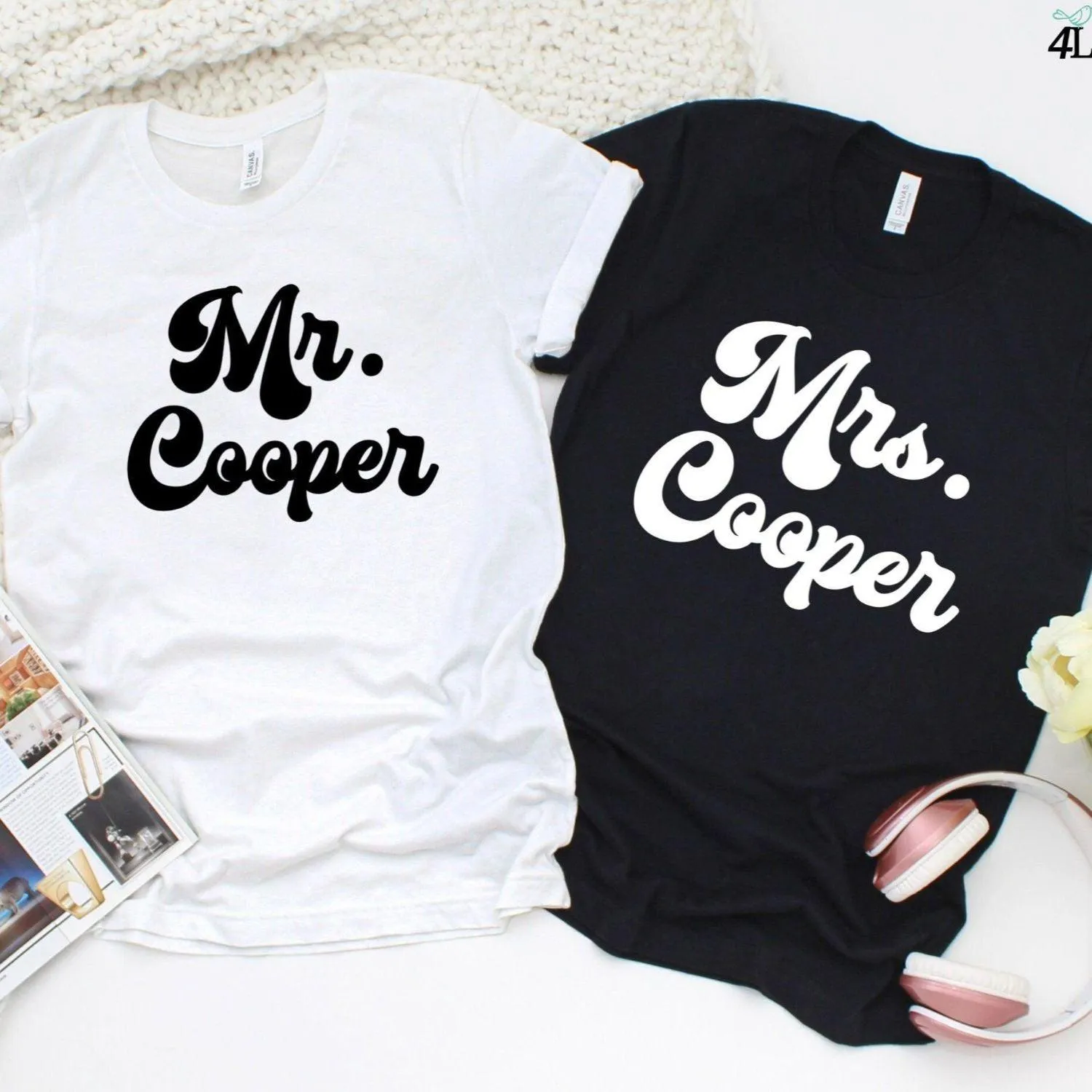 Custom Mr & Mrs [Last Name] Matching Sets: Vintage-Inspired Wedding, Unforgettable Gift Ideas