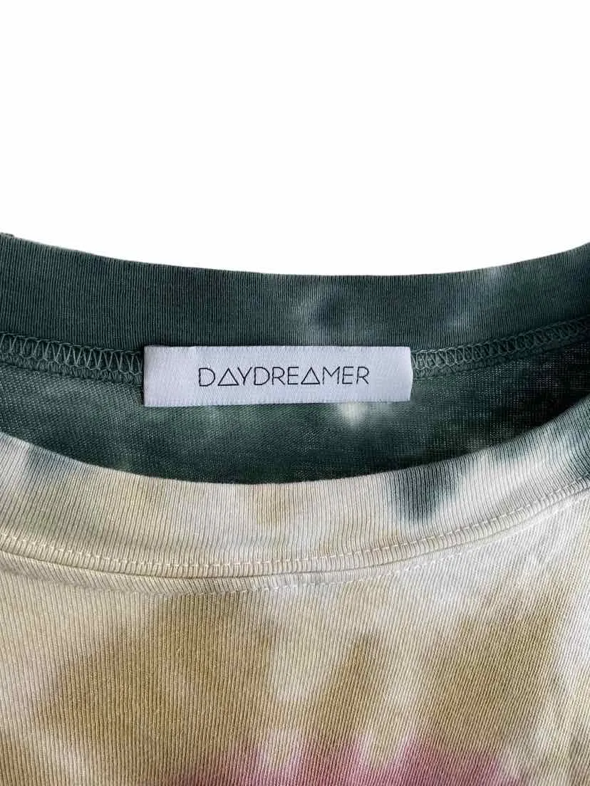 Daydreamer Women's Tie-Dye Jersey Top Olive/Multi Size L