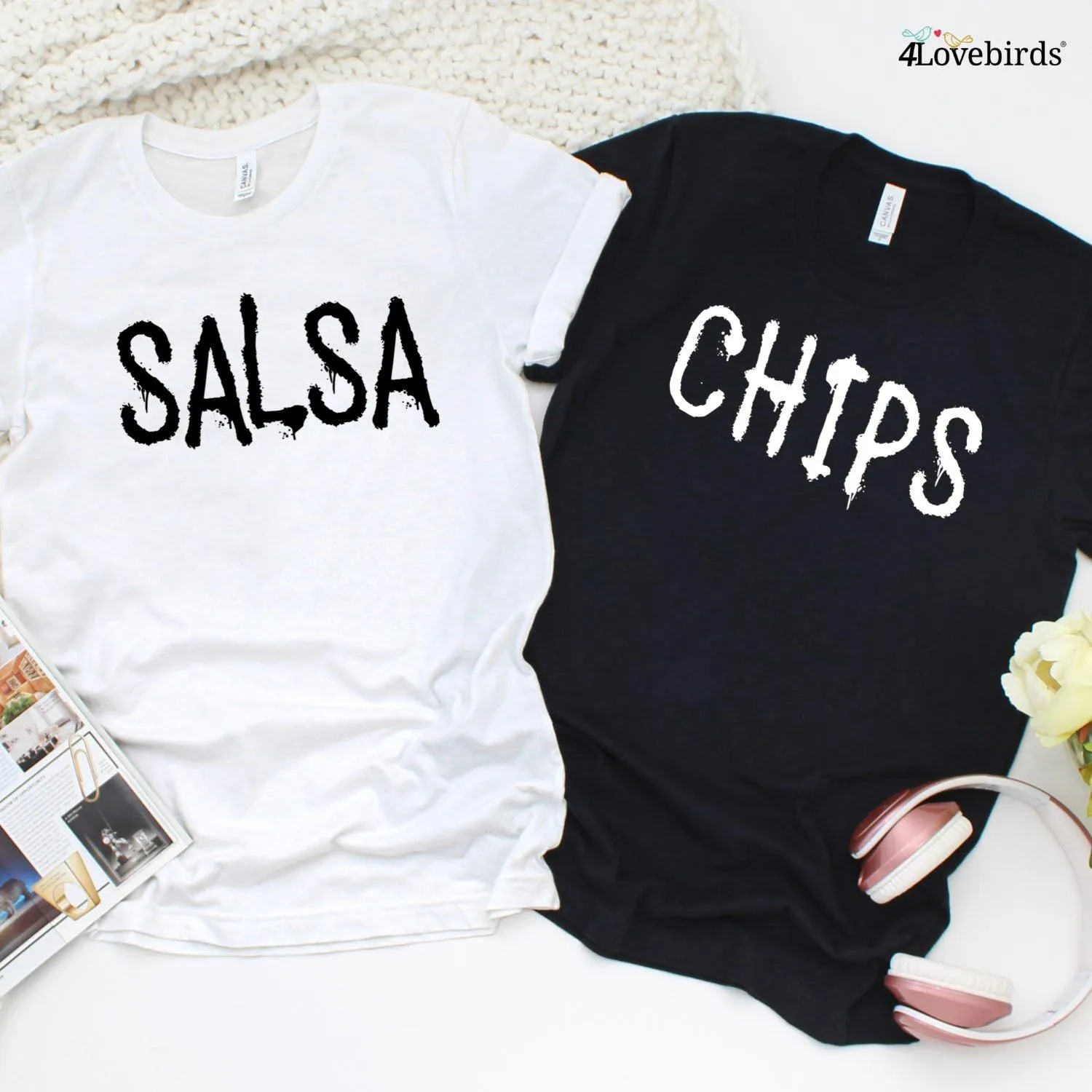 Delightful Duo: Chips Salsa Guac Matching Outfits - Ideal for Best Friends, Group Hangouts, Vacation Spree, Cinco De Mayo, Bachelorette Party Gifting