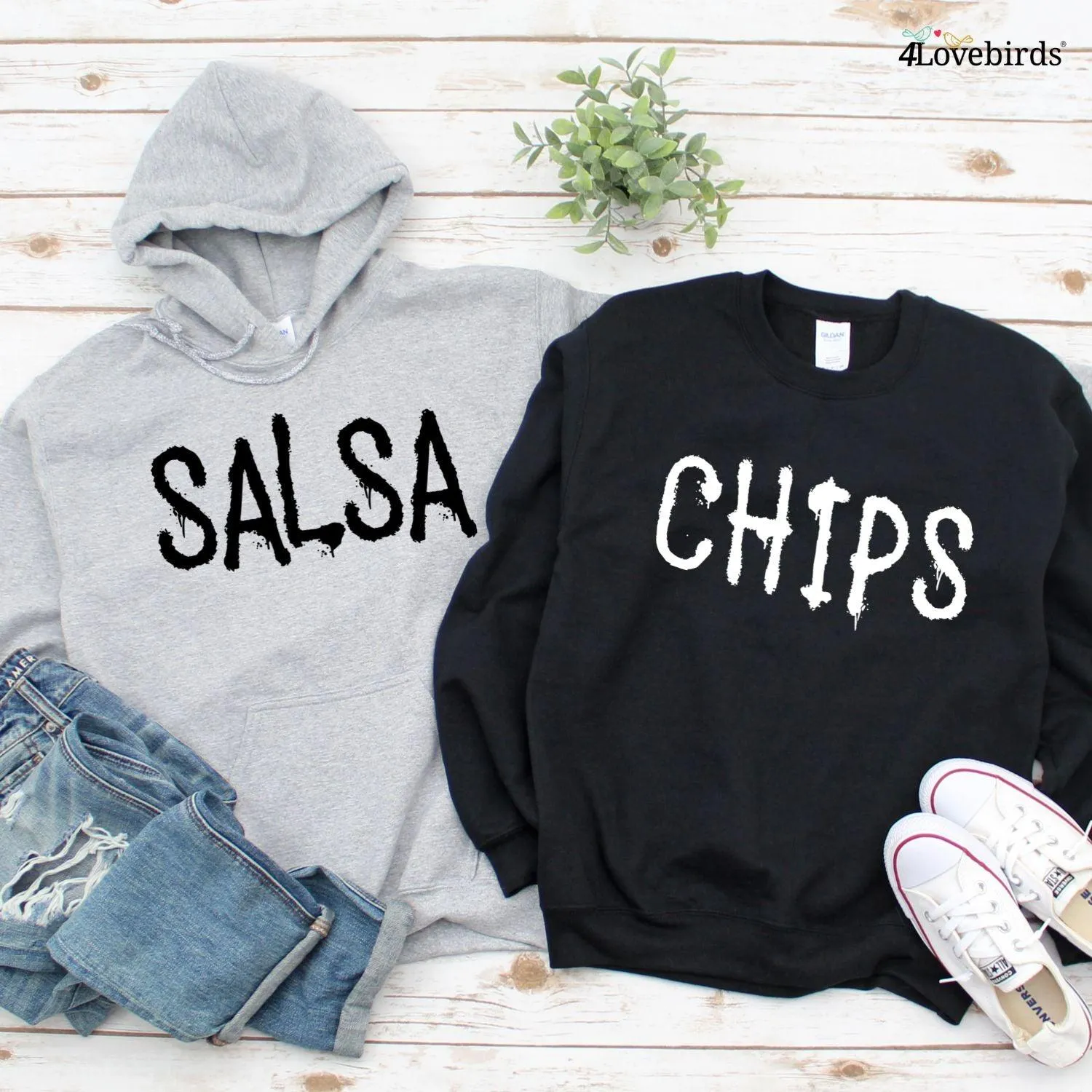 Delightful Duo: Chips Salsa Guac Matching Outfits - Ideal for Best Friends, Group Hangouts, Vacation Spree, Cinco De Mayo, Bachelorette Party Gifting