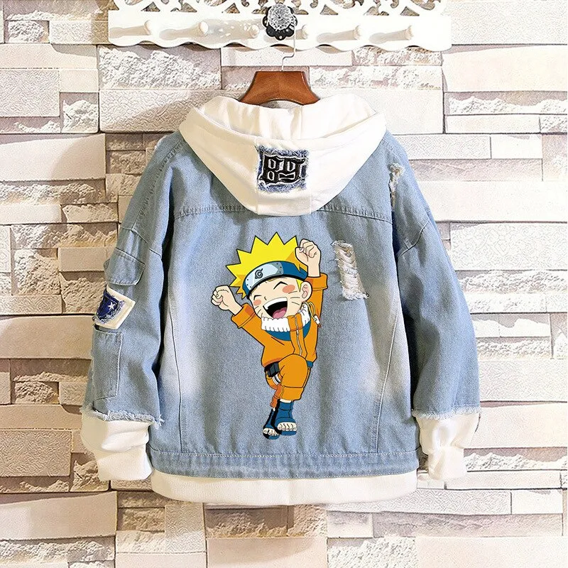 Denim Hoodie Set-2 Naruto (Variants Available)