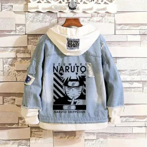 Denim Hoodie Set-2 Naruto (Variants Available)