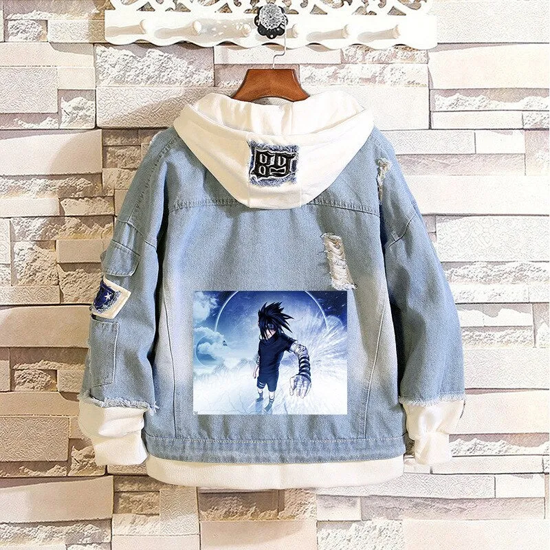 Denim Hoodie Set-2 Naruto (Variants Available)