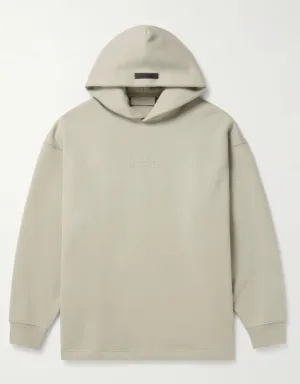 FEAR OF GOD ESSENTIALS
Logo-Appliquéd Cotton-Blend Jersey Hoodie