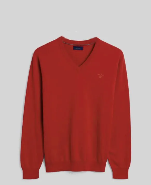 Gant Men's Lightweight Cotton V-Neck Sweater 83072 Size Medium $109 NWT