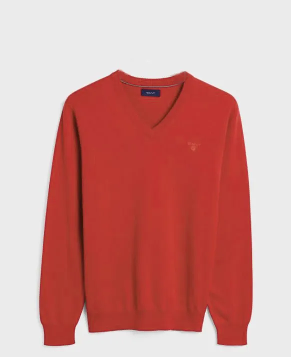 Gant Men's Lightweight Cotton V-Neck Sweater 83072 Size Medium $109 NWT