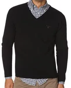 Gant Men's Lightweight Lambswool V-Neck Sweater