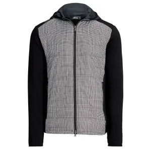 Glen Plaid Hybrid Hooded Jacket Polo Black/Crisp Glen - SS24