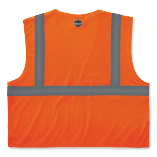 Glowear 8210hl Class 2 Economy Mesh Hook And Loop Vest, Polyester, 2x-large/3x-large, Orange, Ships In 1-3 Business Days