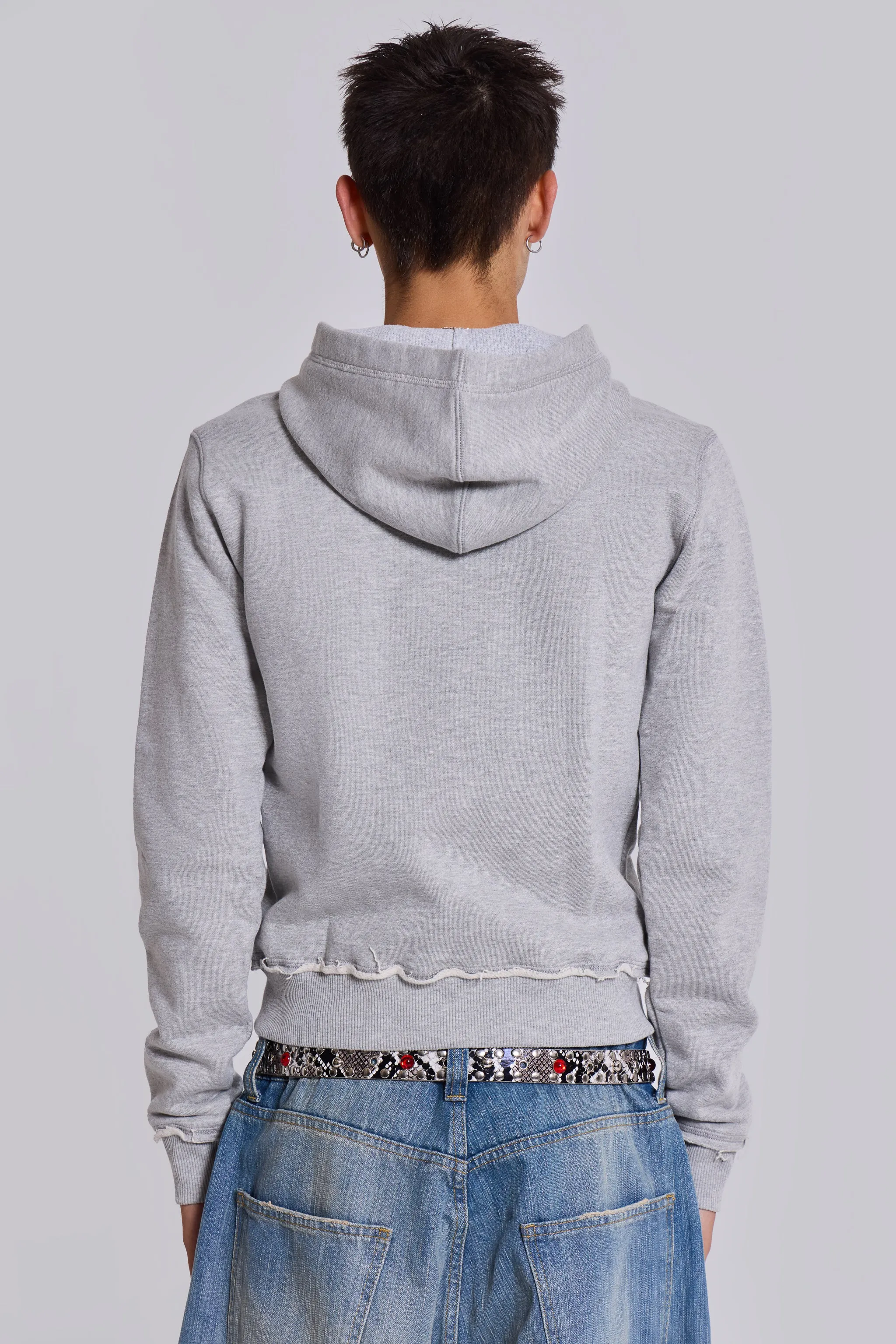 Grey Marl 'God' Mini Monster Hoodie