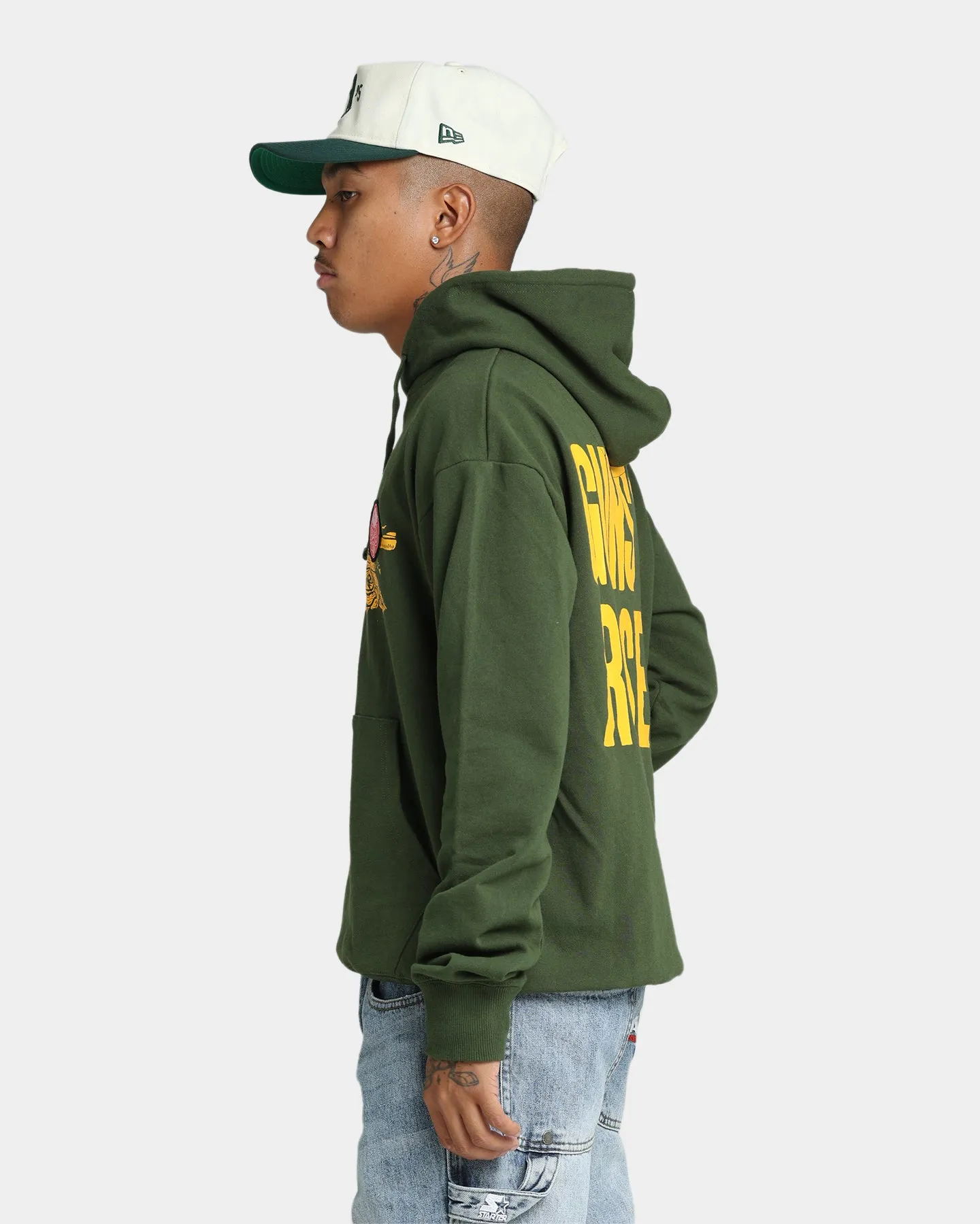 Guns N Roses Gun Logo Hoodie Forest Green