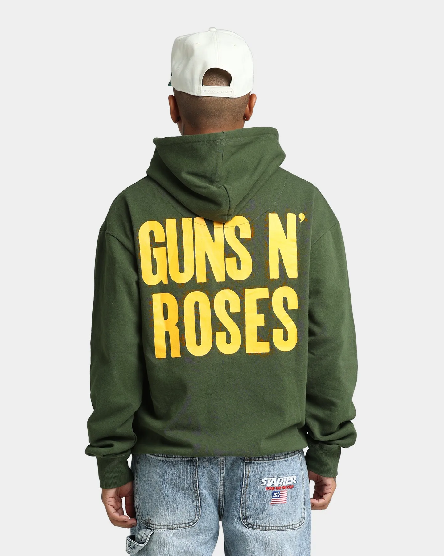 Guns N Roses Gun Logo Hoodie Forest Green