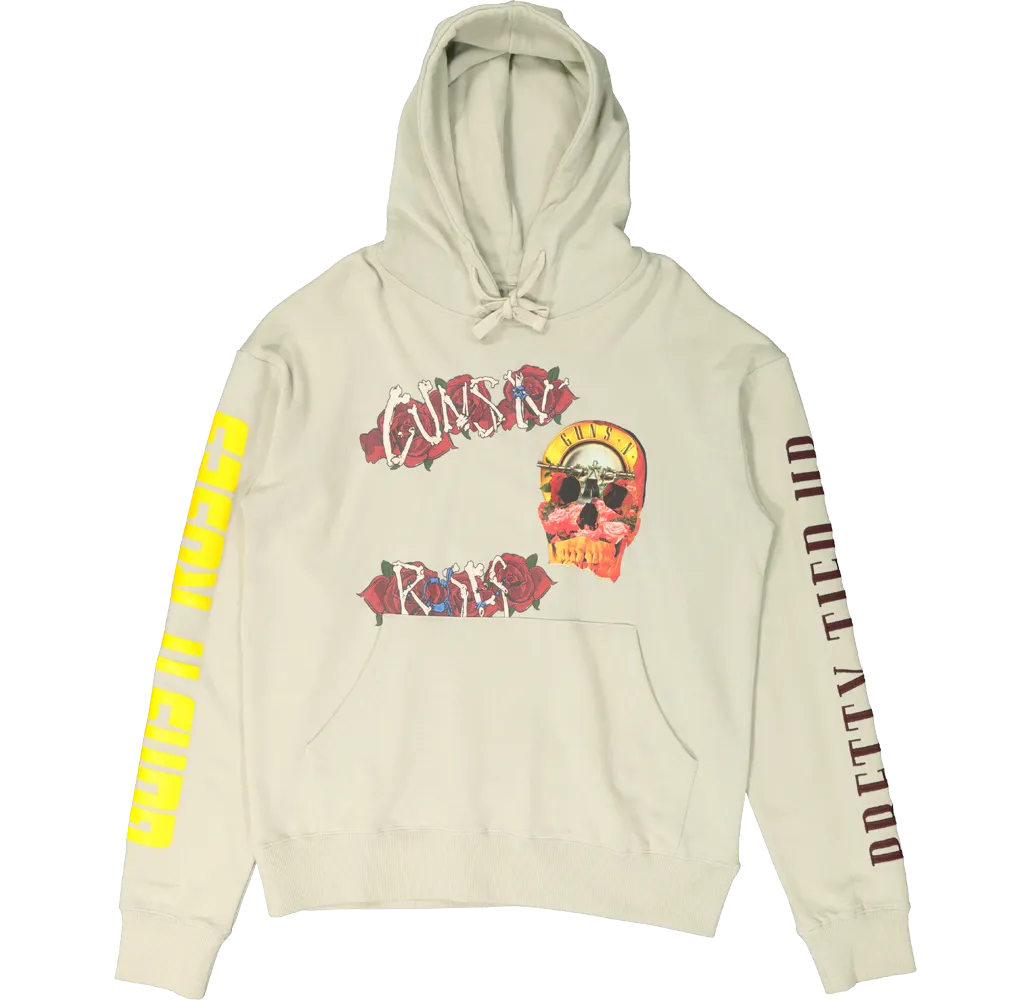 Guns N Roses Roses Hoodie Beige