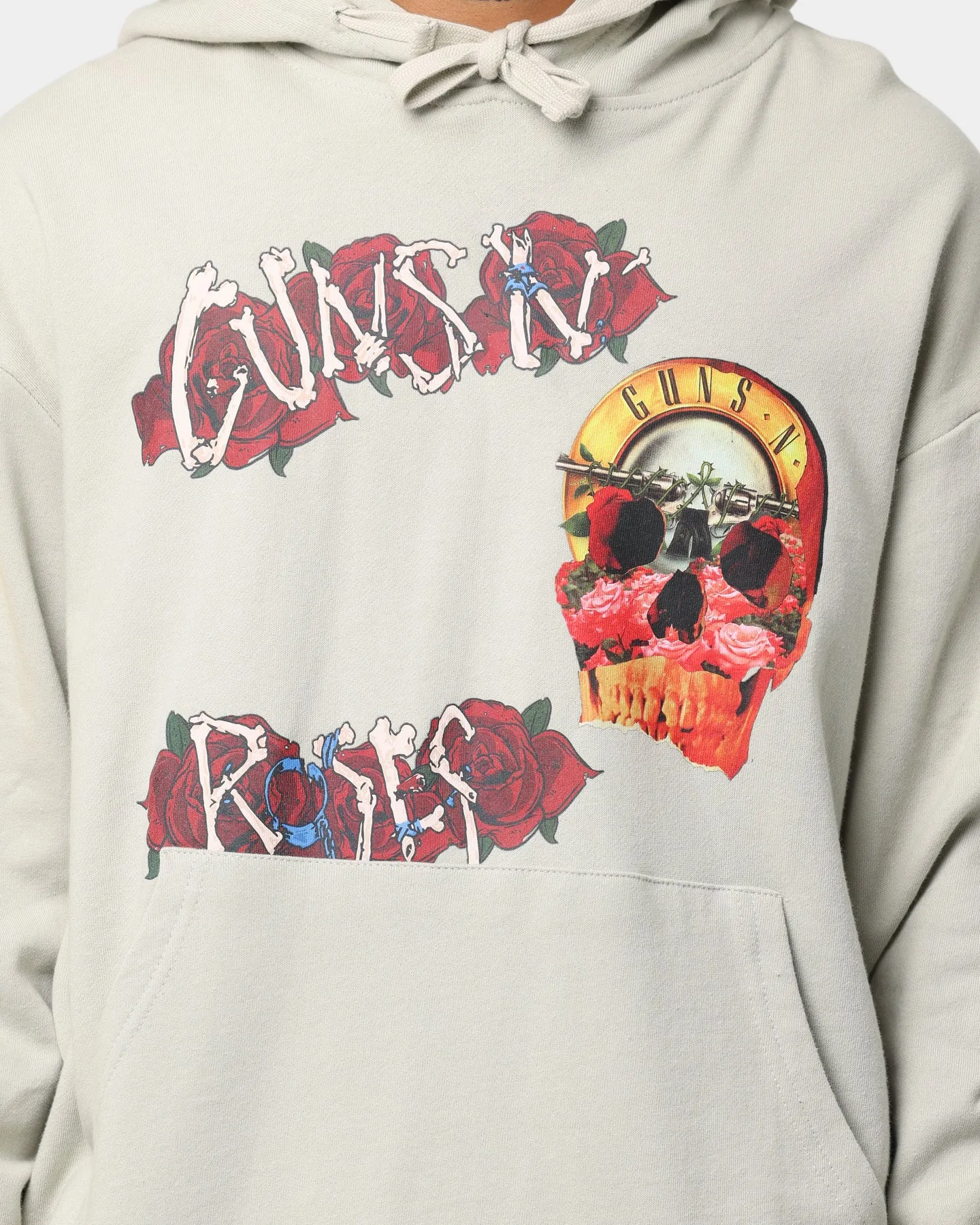 Guns N Roses Roses Hoodie Beige