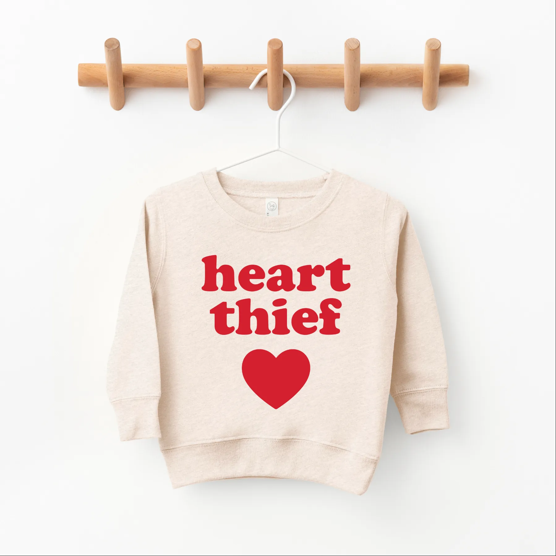 Heart Thief • Oatmeal Pullover